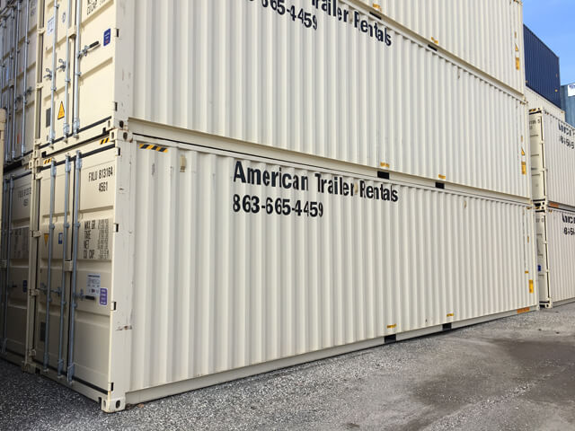 40' high cube double door storage container
