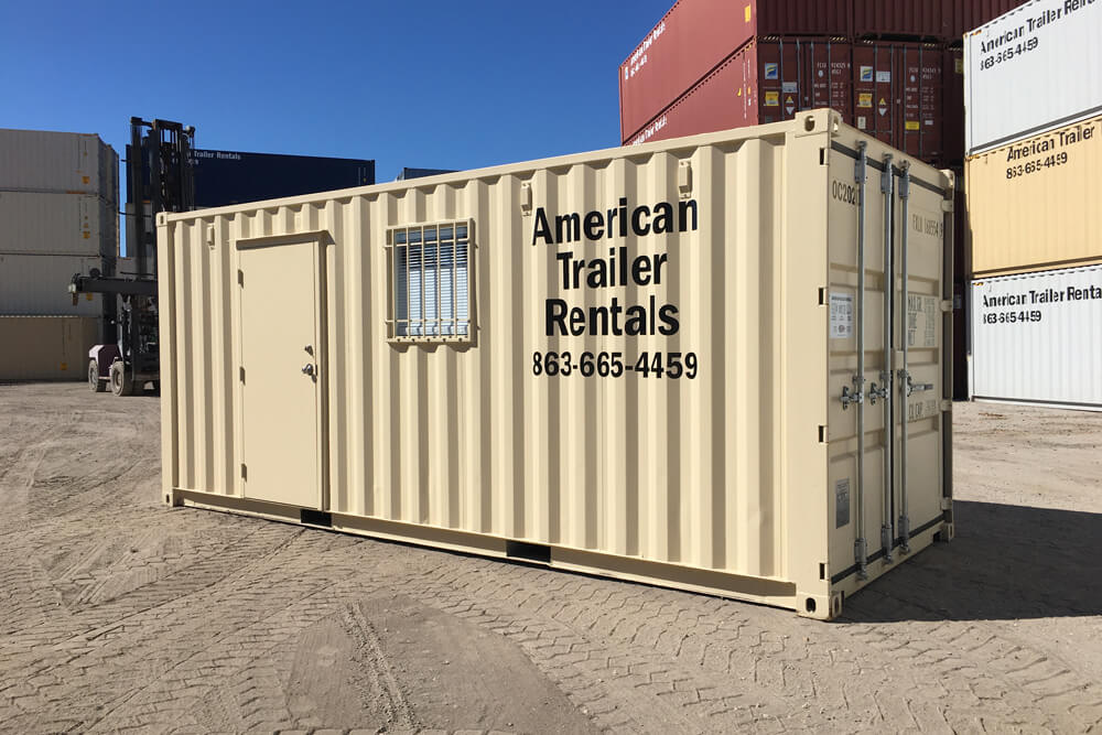 20' Office Container with storage