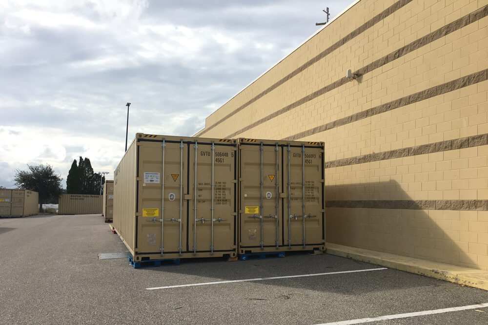 40' Storage Containers on site