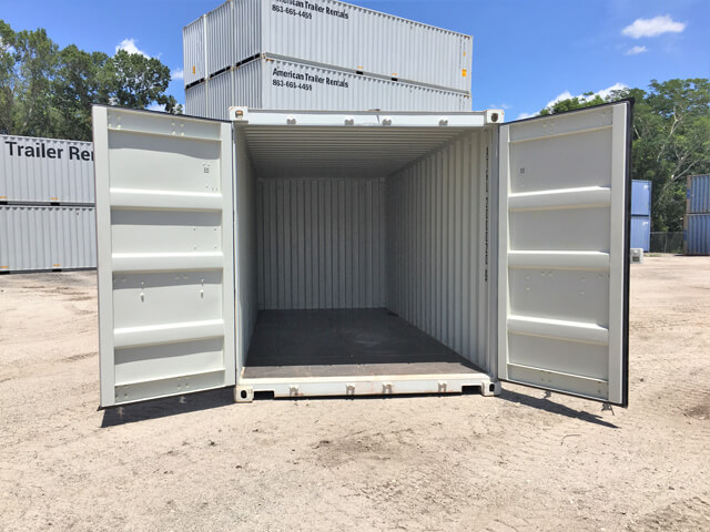20' Storage Container Interior