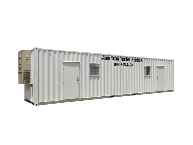 40' double office container