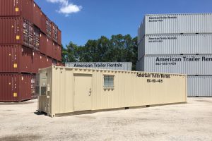 40' Office container with storage