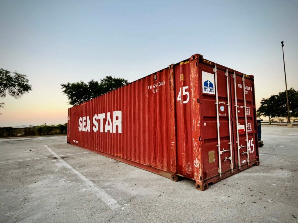 RED 45' STORAGE CONTAINER