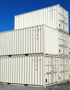 Stack of 20' Storage Containers or shipping containers