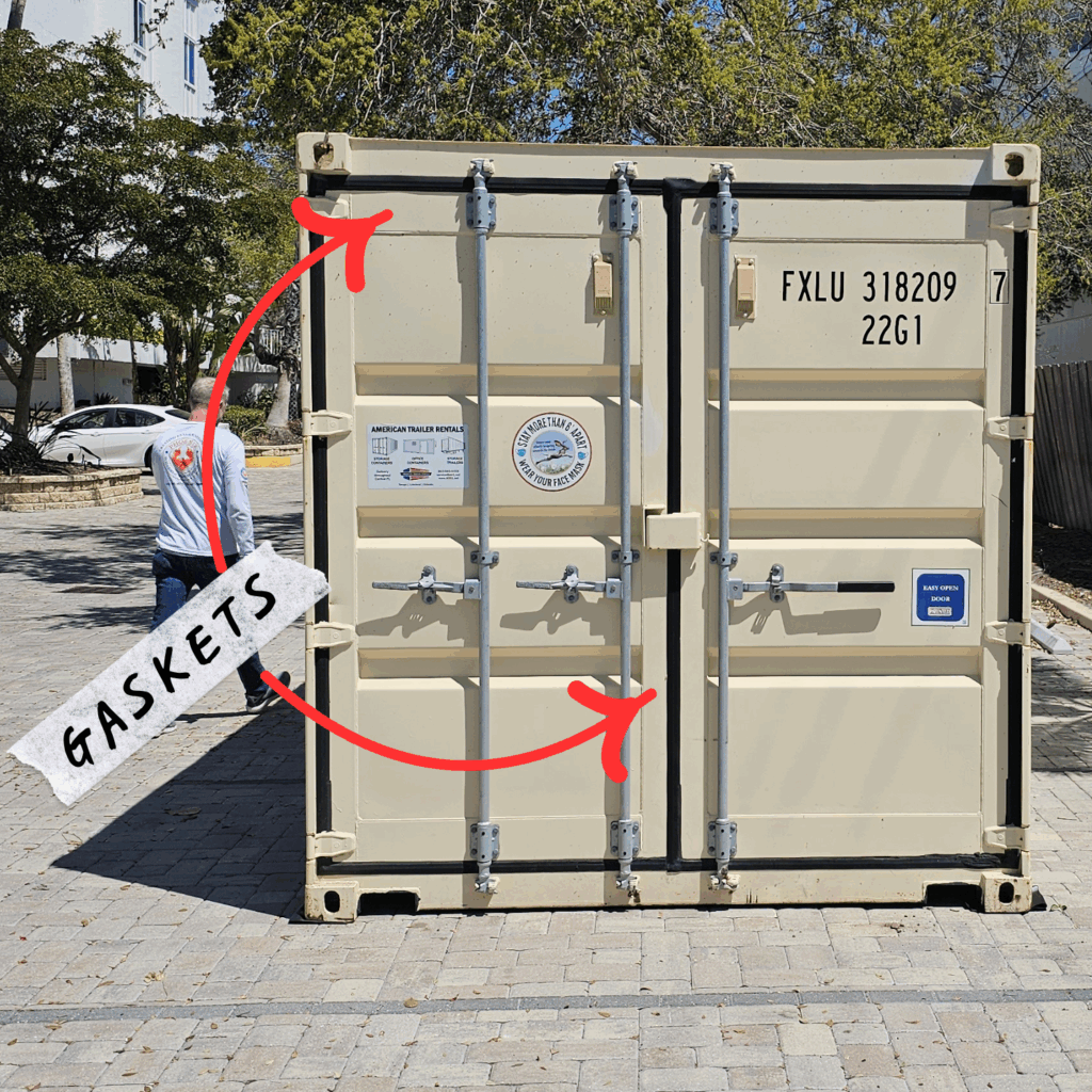 Gaskets on a 20' Storage container