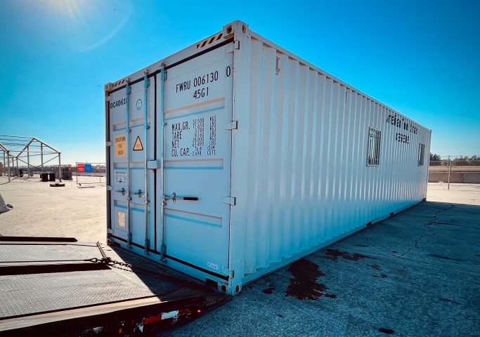 40' Office Container Delivered on jobsite